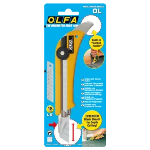 Couteau à tapis OL - 18mm dans son packaging